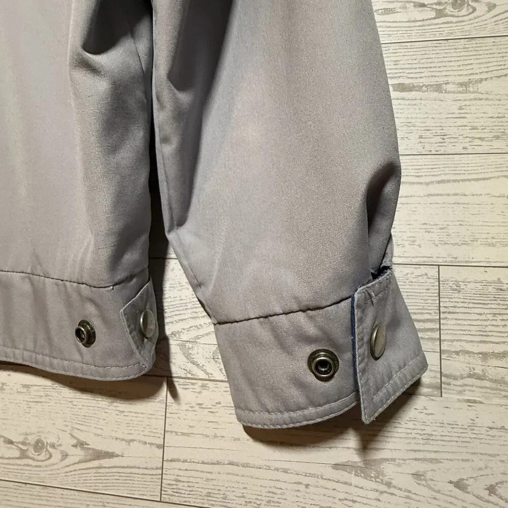 London Fog Weatherwear Of Distinction Gray Jacket Zip Pockets Men’s Size 38